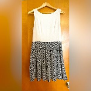 Black & White Skater Dress
